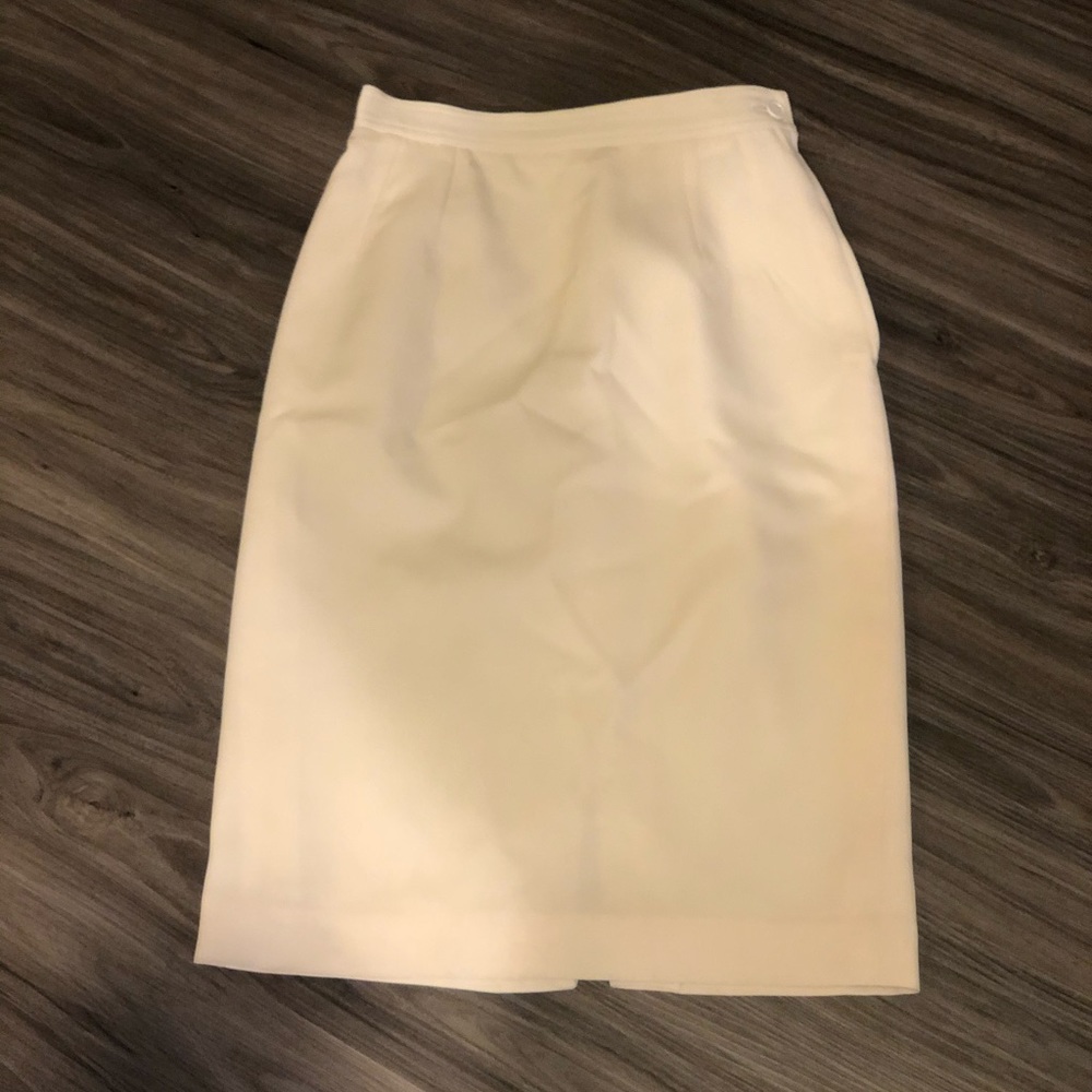 Valentino cream pencil skirt